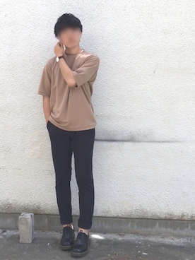 「Dr. Martens（ドクターマーチン）のDr.Martens (ドクターマーチン)/1461 3EYE GIBSON SHOES（その他シューズ）」を使った、けいさん（メンズ・171cm）の夏コーディネート