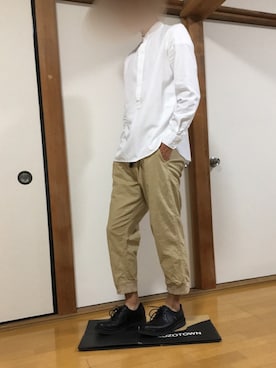 「ikka（イッカ）のアイテム（ドレスシューズ）」を使った、ききさん（メンズ・173cm）の夏コーディネート