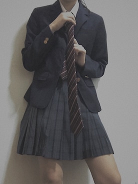 「アイテム（スカート）」を使った、わあ羽田をさん（キッズ・157cm）の冬コーディネート