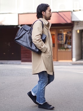 「ジャックパーセル」｜「アイテム（ジャケット/アウター）」を使った、MURAさん（メンズ・171cm）の冬コーディネート