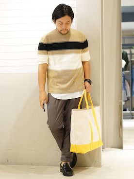 「アイテム（タンクトップ）」を使った、MURAさん（メンズ・171cm・30代）の春コーディネート