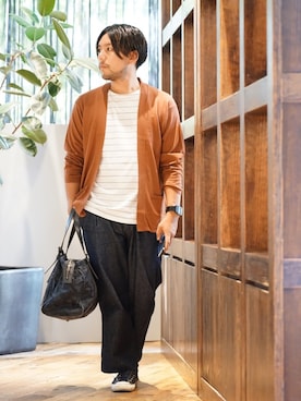 「ボストンバッグ」｜MURAさん（メンズ・171cm）の秋コーディネート