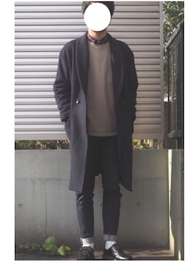「Dr. Martens（ドクターマーチン）のDr.Martens (ドクターマーチン)/1461 3EYE GIBSON SHOES（その他シューズ）」を使った、”ぽんた”さん（メンズ・173cm）の冬コーディネート