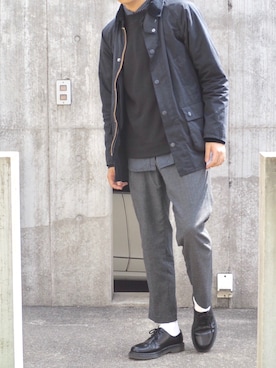 「Dr. Martens（ドクターマーチン）のDr.Martens (ドクターマーチン)/1461 3EYE GIBSON SHOES（その他シューズ）」を使った、”ぽんた”さん（メンズ・173cm）の春コーディネート
