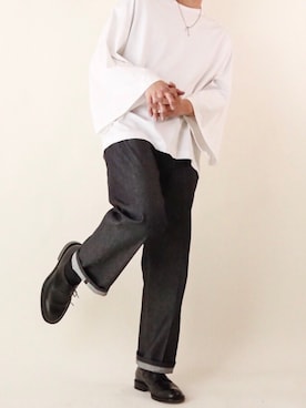 「smoothday（スムースデイ）のアイテム」を使った、服西さん（メンズ・173cm）の春コーディネート