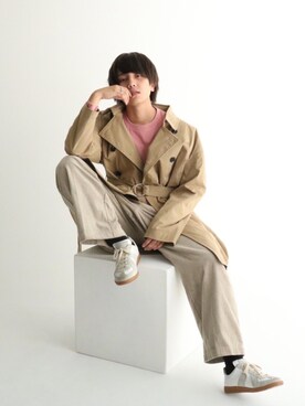 「shiyoh」｜服西さん（メンズ・173cm）の春コーディネート