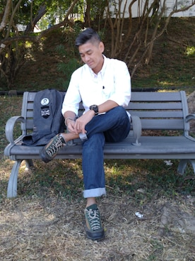 「GARMONT（ガルモント）のアイテム」を使った、Mann SHING@hofuktongさん（メンズ・183cm）の冬コーディネート