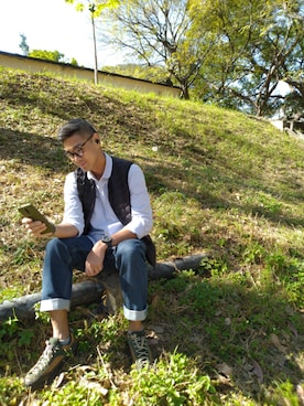 「Lee Cooper（リークーパー）のアイテム」を使った、Mann SHING@hofuktongさん（メンズ・183cm）の冬コーディネート