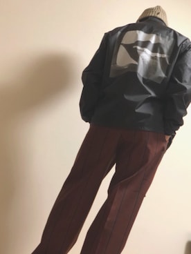 「ワコマリア」｜「アイテム（ナイロンジャケット）」を使った、ktaさん（メンズ・170cm）の秋コーディネート