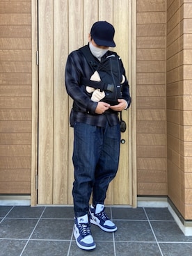 「N.HOOLYWOOD」｜「アイテム（キャップ）」を使った、ktaさん（メンズ・170cm）の秋コーディネート