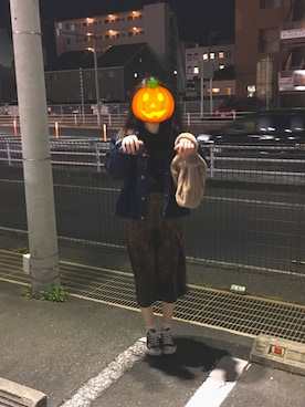 「wearhalloween2017」｜「アイテム（デニムジャケット）」を使った、なさん（レディース・162cm）の秋コーディネート