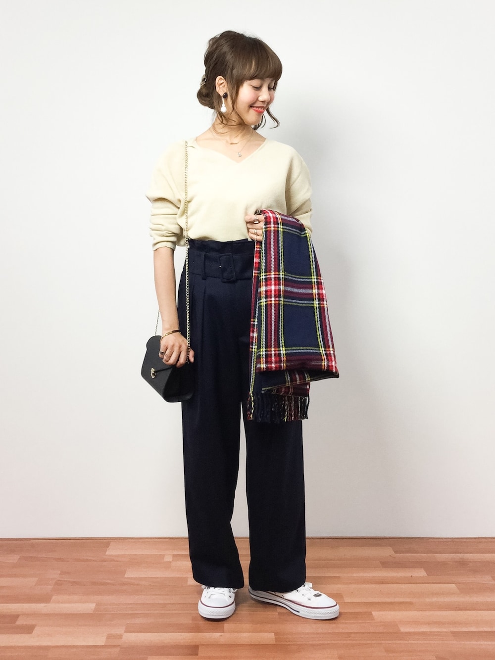 IENA（イエナ）の「ボタニーハイウエスト クロップドパンツ◇（その他  