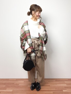 内山陽菜さん（レディース・149cm）の冬コーディネート