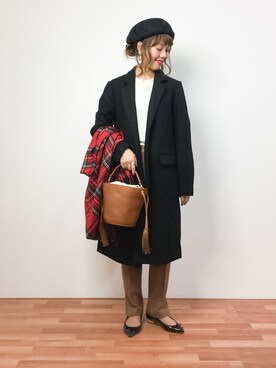 内山陽菜さん(レディース・149cm)の冬コーディネート