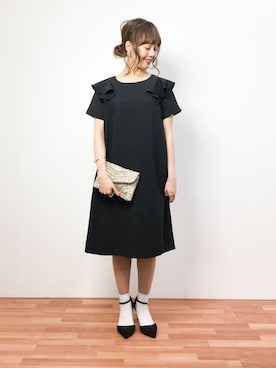 内山陽菜さん(レディース・149cm)の冬コーディネート