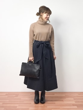 内山陽菜さん(レディース・149cm)の冬コーディネート