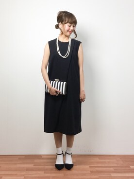内山陽菜さん(レディース・149cm)の冬コーディネート