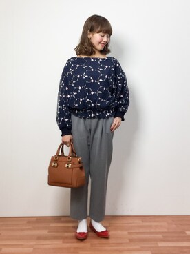 内山陽菜さん（レディース・149cm）の冬コーディネート