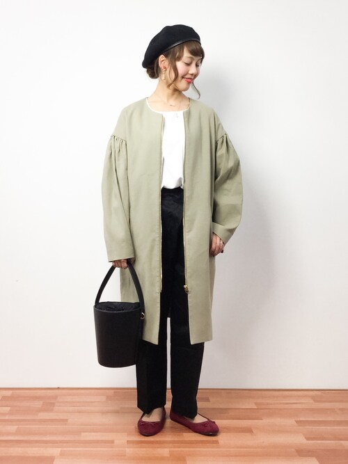 IENA（イエナ）の「ギャザースリーブコート◇（その他アウター）」 - WEAR