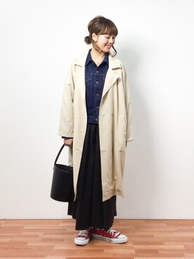 「CLEARIMPRESSION （クリアインプレッション）のアイテム」を使った、内山陽菜さん（レディース・149cm）の冬コーディネート