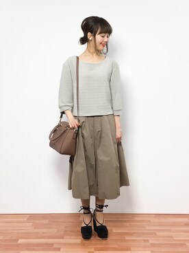 内山陽菜さん（レディース・149cm）の冬コーディネート