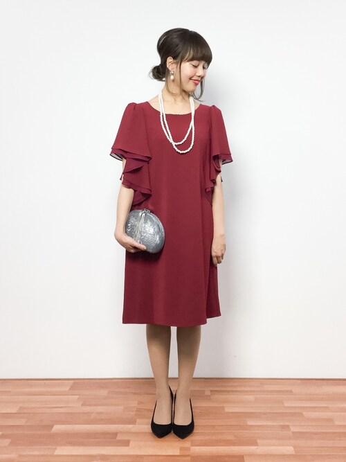 内山陽菜 Zozotown Moca Coutureのドレスを使ったコーディネート Wear