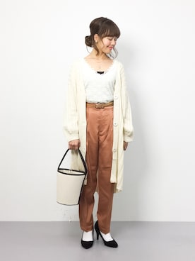 内山陽菜さん(レディース・149cm)の春コーディネート