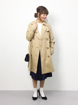 内山陽菜さん(レディース・149cm)の冬コーディネート