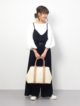 内山陽菜さん（レディース・149cm）の冬コーディネート