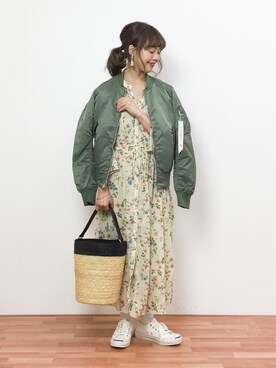 内山陽菜さん(レディース・149cm)の春コーディネート