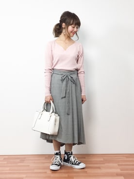 内山陽菜さん（レディース・149cm）の春コーディネート