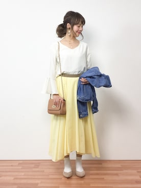 内山陽菜さん(レディース・149cm)の春コーディネート