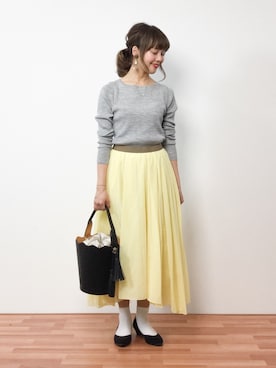 内山陽菜さん(レディース・149cm)の春コーディネート