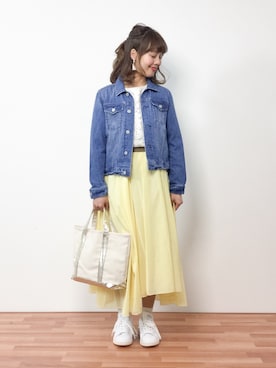 内山陽菜さん(レディース・149cm)の春コーディネート