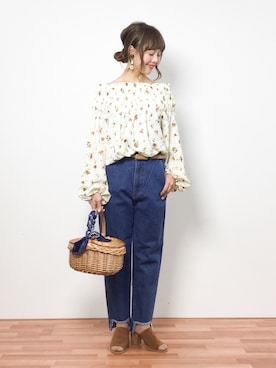 内山陽菜さん（レディース・149cm）の春コーディネート