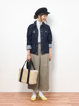 内山陽菜さん（レディース・149cm）の春コーディネート