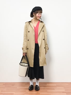 内山陽菜さん（レディース・149cm）の春コーディネート