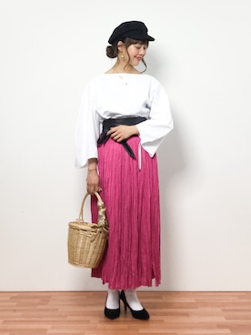 内山陽菜さん（レディース・149cm）の春コーディネート