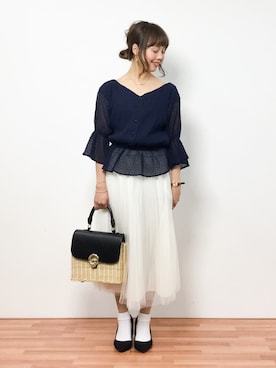 内山陽菜さん（レディース・149cm）の春コーディネート