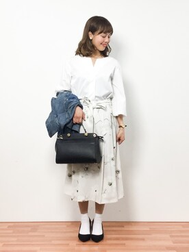 内山陽菜さん(レディース・149cm)の春コーディネート