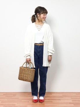 内山陽菜さん(レディース・149cm)の春コーディネート