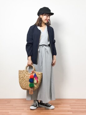 内山陽菜さん（レディース・149cm）の春コーディネート