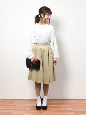 内山陽菜さん（レディース・149cm）の春コーディネート