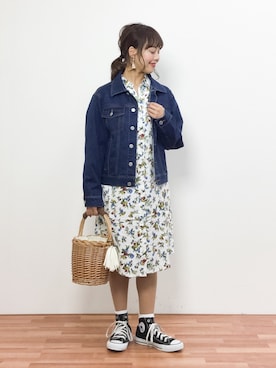 内山陽菜さん（レディース・149cm）の春コーディネート