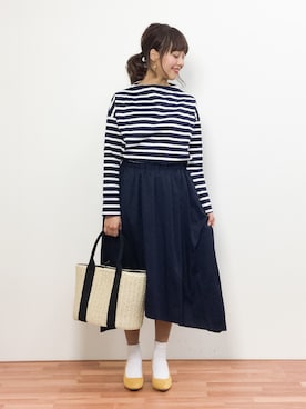 内山陽菜さん(レディース・149cm)の春コーディネート