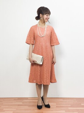 Haco ハコ のワンピース オレンジ系 を使った人気ファッションコーディネート Wear