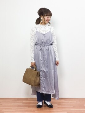 内山陽菜さん(レディース・149cm)の春コーディネート