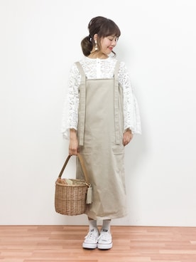 内山陽菜さん（レディース・149cm）の春コーディネート