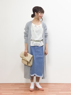 内山陽菜さん(レディース・149cm)の春コーディネート