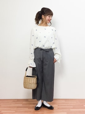 内山陽菜さん（レディース・149cm）の春コーディネート